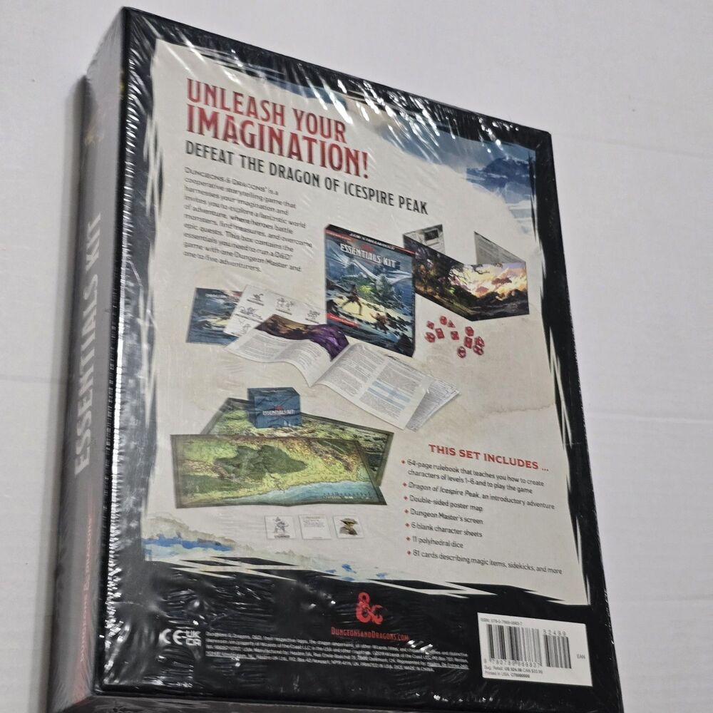 Dungeons & Dragons Essentials Kit Factory Sealed Dragon of Icespire Peak D&D New - Picture 3 of 5